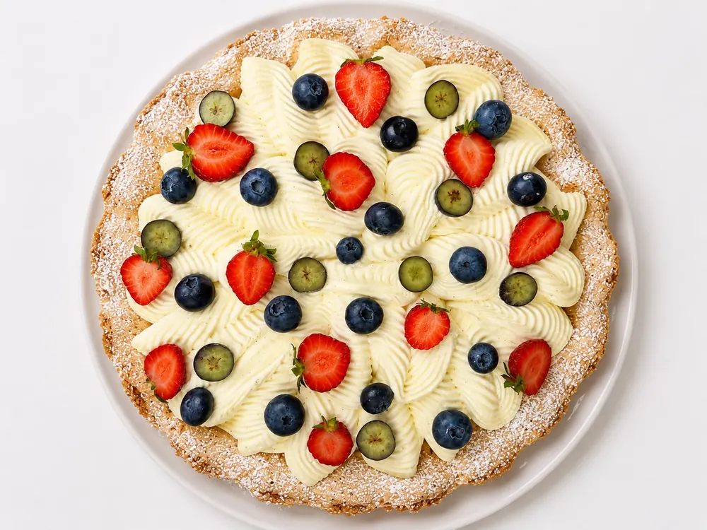 Voćni tart s jagodama i borovnicama